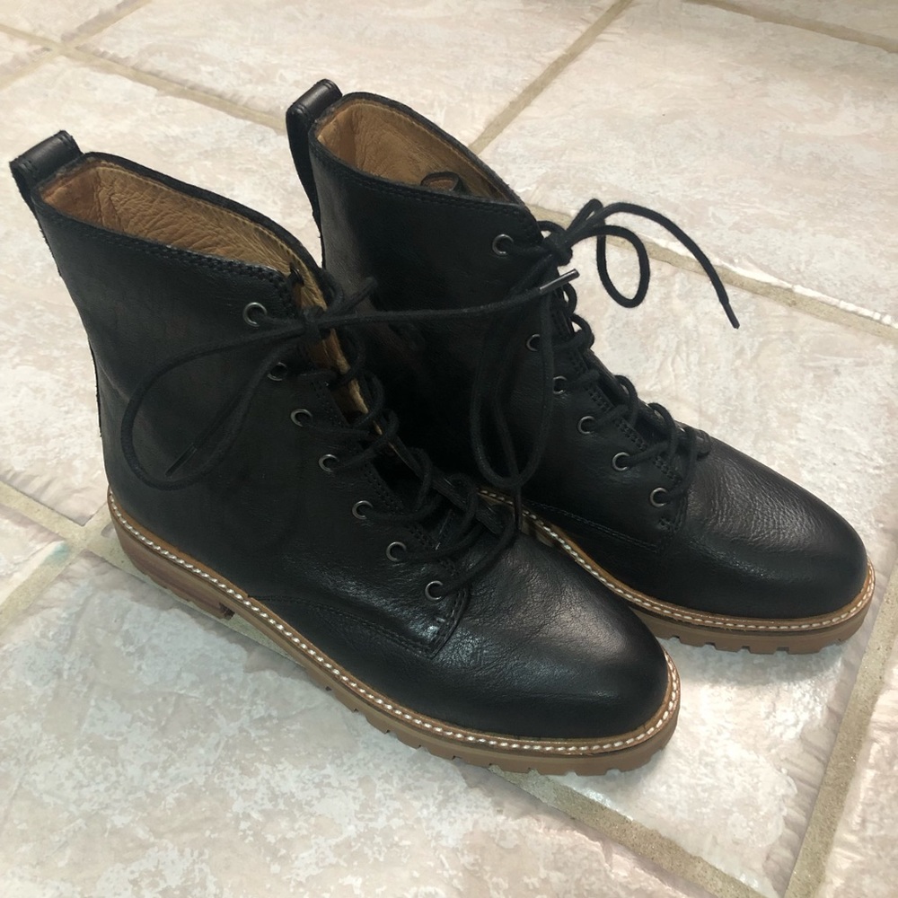Madewell Clair lace-up leather boots - Picture 7 of 11